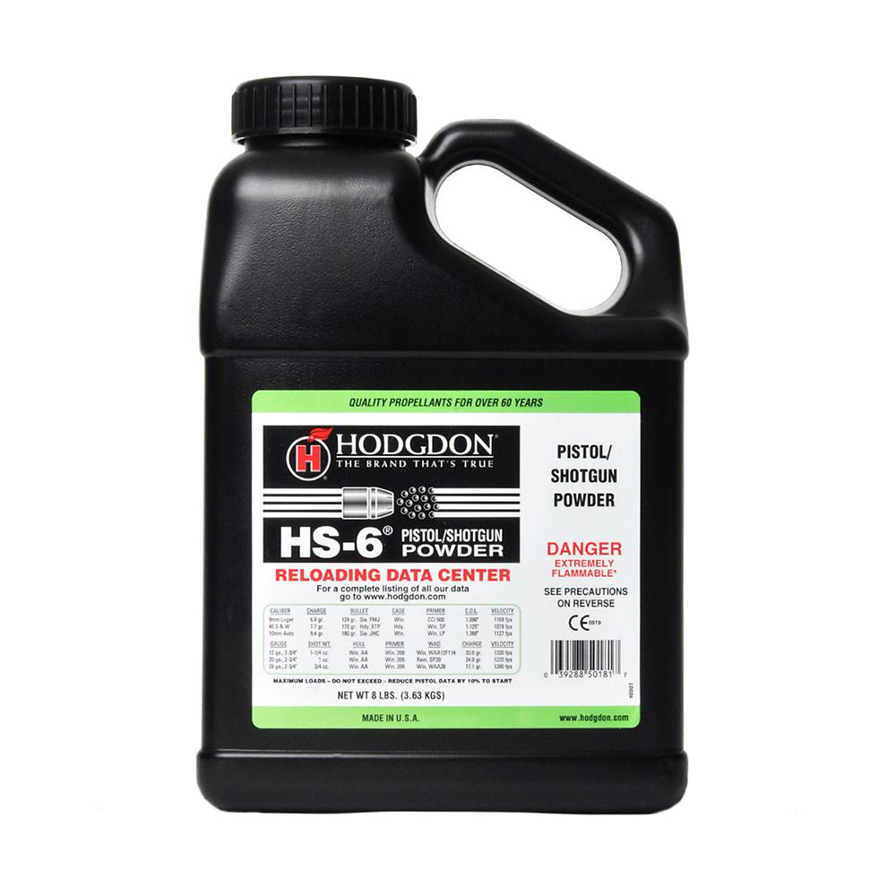 https3A2F2Fmedia.chattanoogashooting.com2Fimages2Fproduct2FHDHS682FHDHS68_2.jpg Hodgdon HS-6 Spherical Shotshell & Handgun Powder 8 lbs - Image 1