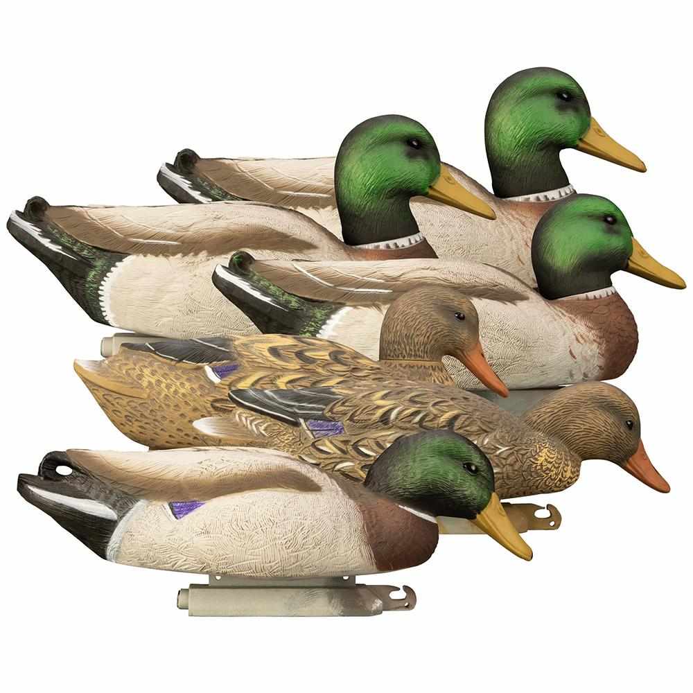 https3A2F2Fmedia.chattanoogashooting.com2Fimages2Fproduct2FHG170732FHG17073-1.jpg Higdon Magnum Mallard Foam Filled Duck Decoys 6/ct - Image 1