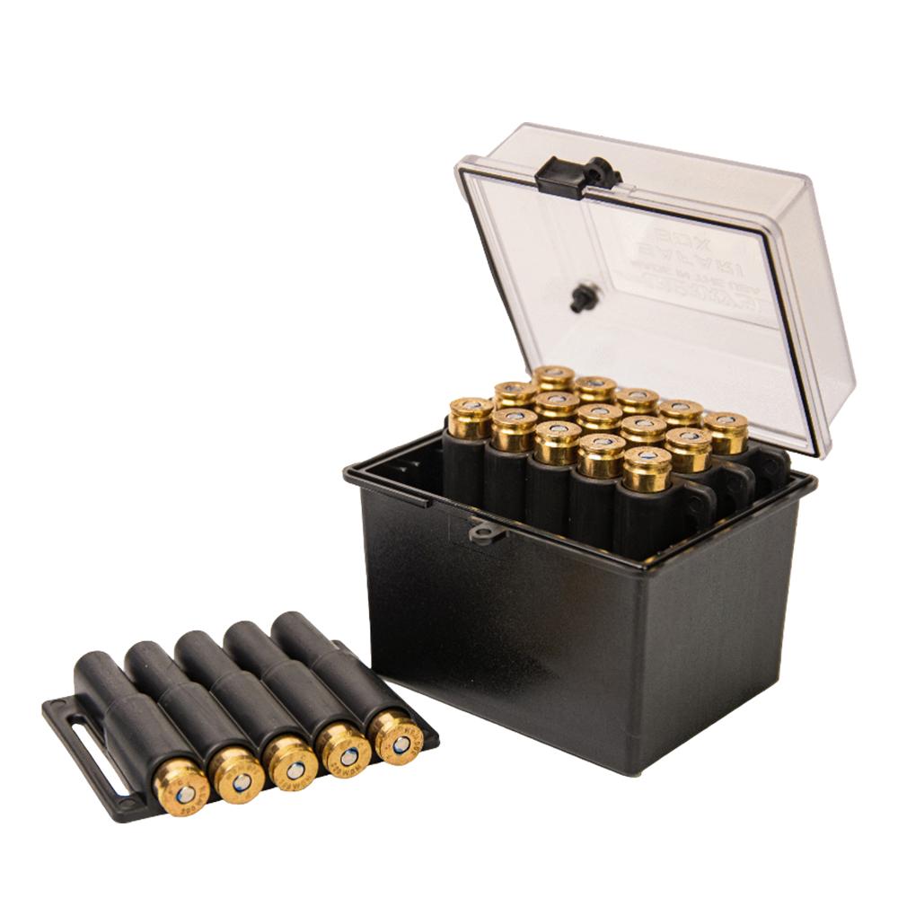https3A2F2Fmedia.chattanoogashooting.com2Fimages2Fproduct2FJF517892FJF51789-1.jpg Berry's Mfg Safari Ammo Box 20rd Small Rifle Clear/Black - Image 1