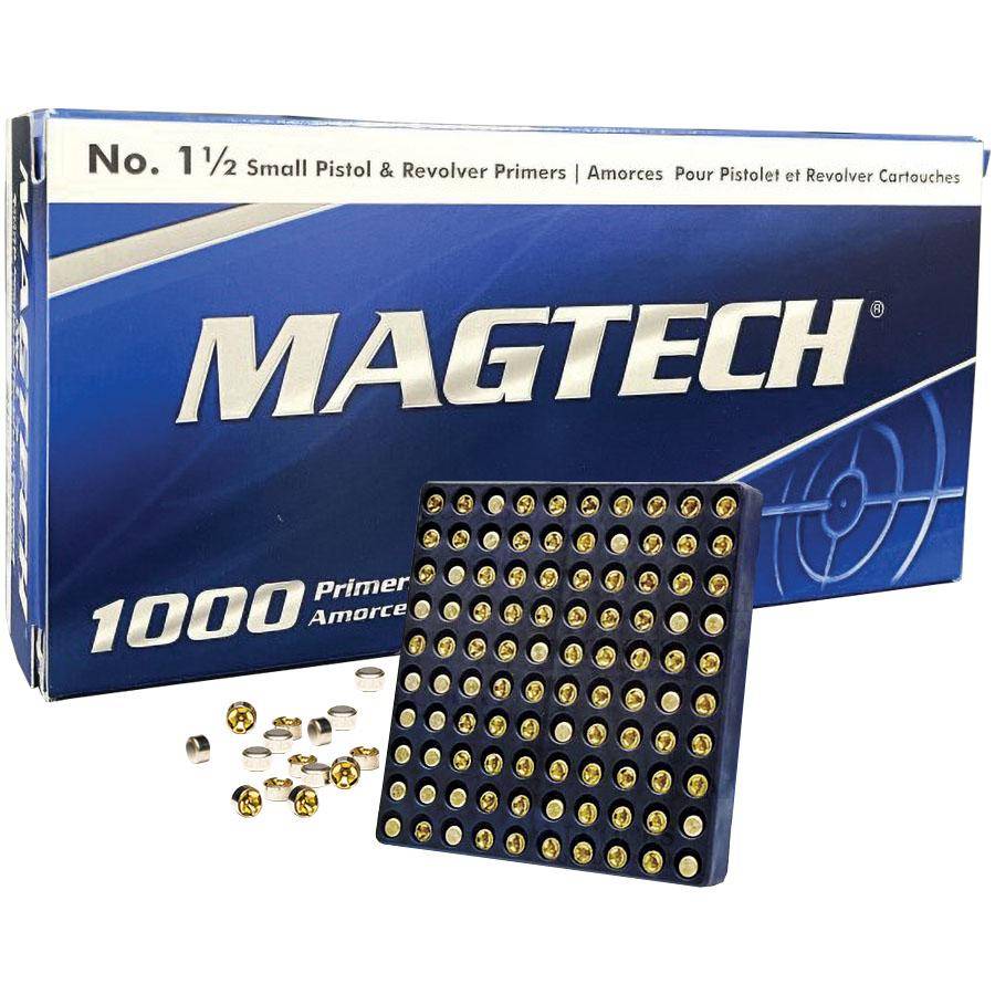 https3A2F2Fmedia.chattanoogashooting.com2Fimages2Fproduct2FMGPRSP2Fmagtech-small-pistol-primers-1000-count-nato-spec-mgprsp.jpg Magtech Small Pistol Primer No.1½ - 1000/ct - Image 1