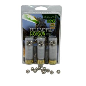 GunNutts Full Metal Dragon 00 With Dragon's Breath Shotshell Ammunition 12ga 2-3/4'' 00 Buck 6 plt 3/ct
