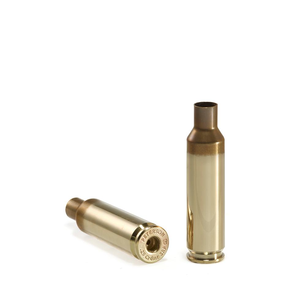 https3A2F2Fmedia.chattanoogashooting.com2Fimages2Fproduct2FPQ40027P2FPQ40027P1.jpg Peterson SRP(Small Rifle Primer) Unprimed Brass 25 Creedmoor - 500/ct - Image 1