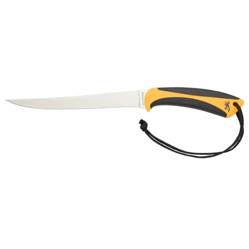 https3A2F2Fmedia.chattanoogashooting.com2Fimages2Fproduct2FQH32201002FQH3220100.jpg Browning White Water Fillet Knife 7 1/4" Fixed Blade Yellow