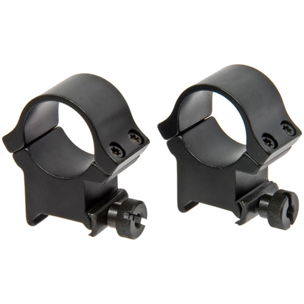 https3A2F2Fmedia.chattanoogashooting.com2Fimages2Fproduct2FRD473342FRD47334-1.jpg Redfield 4-Hole Aluminum Scope Rings 1" X-High Matte - Image 1