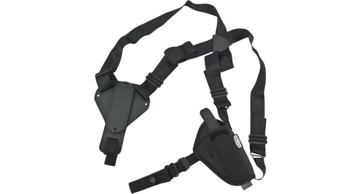 https3A2F2Fmedia.chattanoogashooting.com2Fimages2Fproduct2FUM870002FUM87000.jpg Uncle Mike's Plain Black Nylon Shoulder Holster 8700 AM#0 - Image 1
