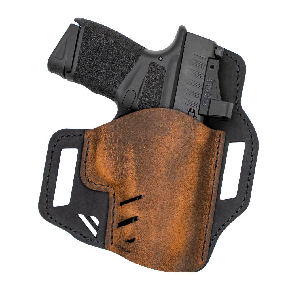 https3A2F2Fmedia.chattanoogashooting.com2Fimages2Fproduct2FVERR11022FVERR1102-1.jpg Versacarry Rough Rider OWB Holster Size 2 Brown RH - Image 1