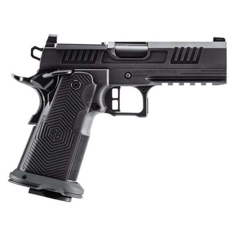 Alpha Foxtrot 1911 Romulus 10mm Auto 17rd Magazines(2) 4.25" Bull Ramped Barrel MOS DLC Black