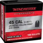 Winchester JHP Bullets .45 cal .451" 230gr 100/ct
